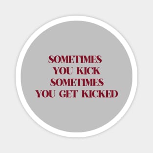 Kick, burgundy Magnet